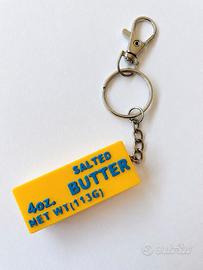 Portachiavi "Salted Butter" stampato in 3D – Idea