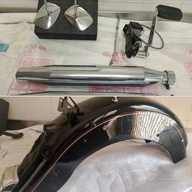 marmitte comandi specchietti parafango Harley 1340
