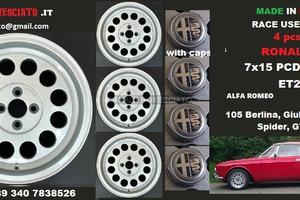 Cerchi ronal a1 style 7x 15 4x108 et25 alfa romeo