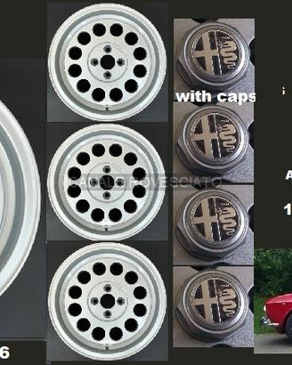 Cerchi ronal a1 style 7x 15 4x108 et25 alfa romeo