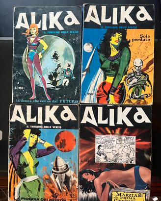 Alika lotto 4 fumetti n. 2-4-8-11