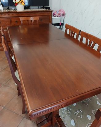set Tavolo sedie credenza