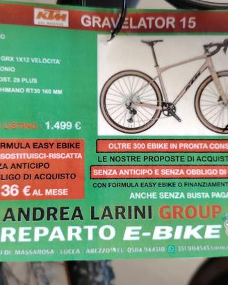 Bici da corsa Gravel KTM Gravelator 15