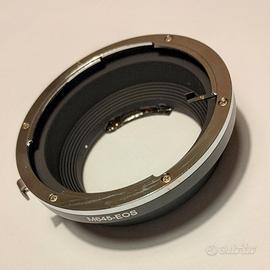 adattatore per lenti Mamiya 645 su Canon eos