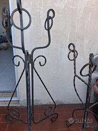 porta vasi in ferro battuto 