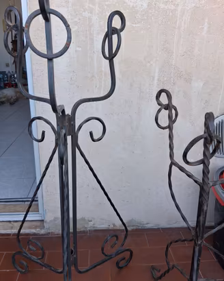 porta vasi in ferro battuto 