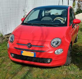 Fiat 500 rosso corallo lounge 2018 benzina 1.2