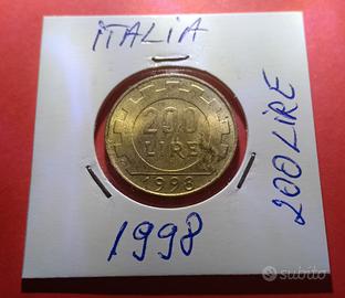 Italia 200 lire 1998