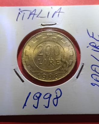 Italia 200 lire 1998