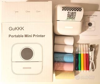 Mini stampante termica + 6 rotoli di carta