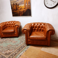 Coppia Poltrone chester chesterfield club inglese