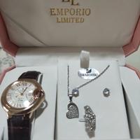 Orologio, catenina, anello e orecchini SWAROVSKI 