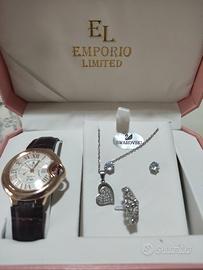 Orologio, catenina, anello e orecchini SWAROVSKI 