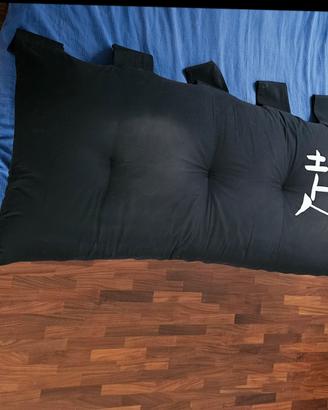 Testata Futon Nera con Ideogramma Bianco 