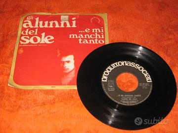 Disco 45 giri Gli Alunni del Sole E mi manchi tant