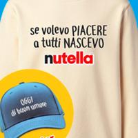 Felpa Nutella + cappellino jeans  Kinder