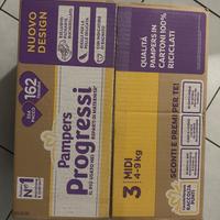 162 Pannolini pampers progressi taglia 3 4-9kg