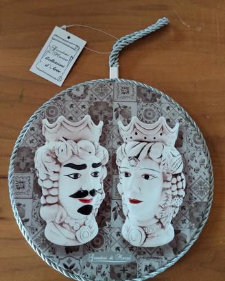 sotto pentola ceramica siciliana 
