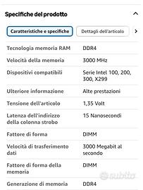 RAM ddr4 3000