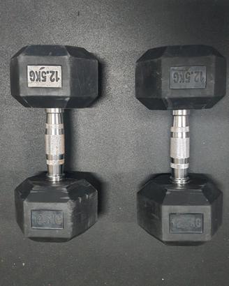 Manubri esagonali da 12.50 Kg