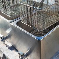 Friggitrice da banco elettrica doppia vasca