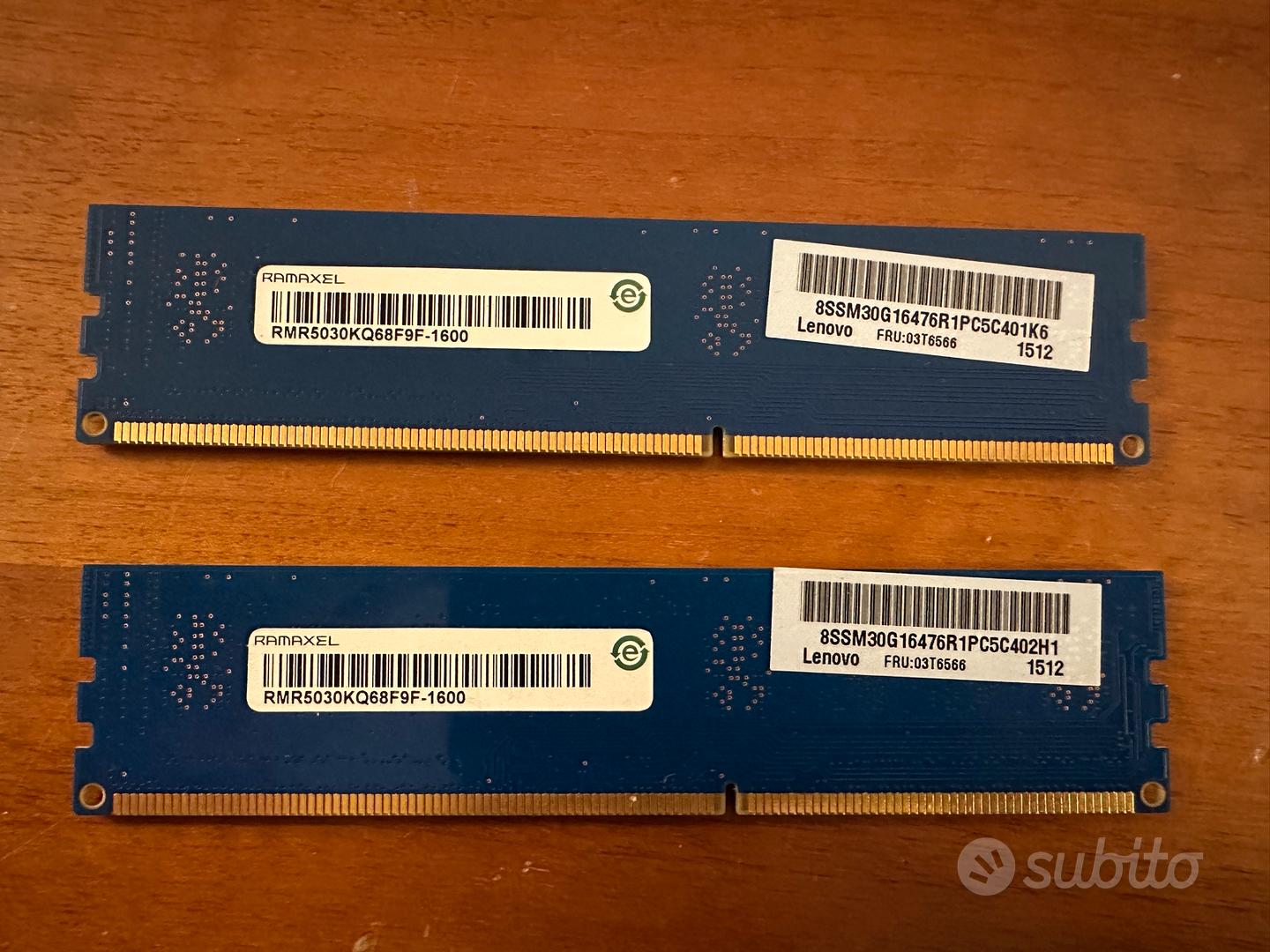 Ramaxel GB DDR3L 1600 MHz PC3L-12800U GB Informatica In