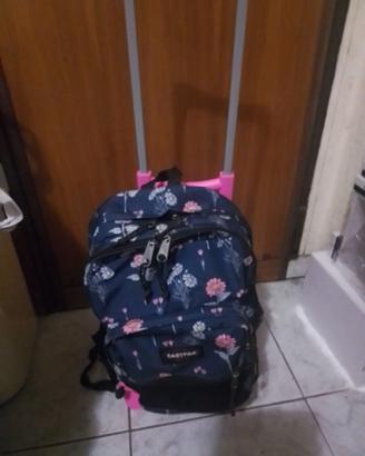 EASTPAK ZAINO PINNACLE WILD NAVY E CARRELLO
