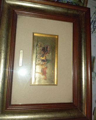 quadro in foglia d oro 
