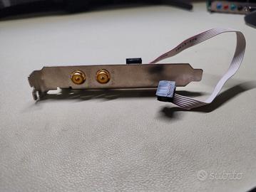 Connettore SPDIF IN e OUT per scheda audio