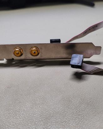 Connettore SPDIF IN e OUT per scheda audio