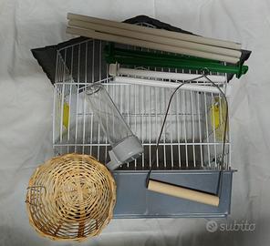 gabbietta completa  piccoli uccellini