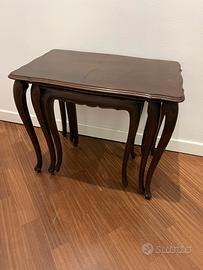 Set Tavolini impilabili chippendale