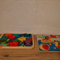 2 puzzle di legno - 12M+