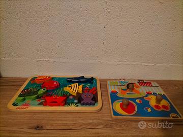 2 puzzle di legno - 12M+