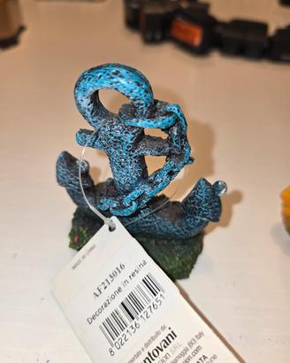 4 decorazioni per acquario 