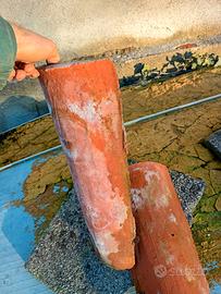 Coppi e mattoni vecchi selezionati