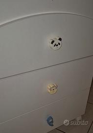 pomolo, pomello, maniglia in legno camera bambini 