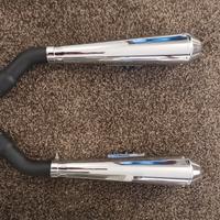 Scarichi moto cromati standard