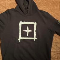 Felpa nera uomo Stone Island