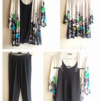 completo due pezzi blusa + pantalone taglia M