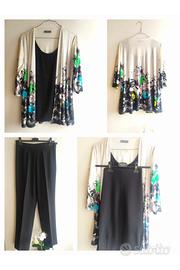 completo due pezzi blusa + pantalone taglia M