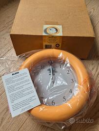 Alessi Kitchen Clock orologio giallo 10 Y NUOVO