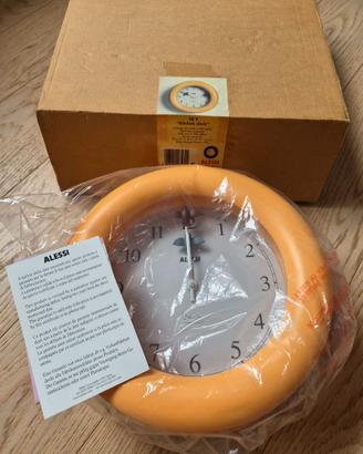 Alessi Kitchen Clock orologio giallo 10 Y NUOVO