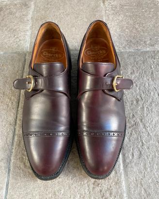 Scarpe uomo Church’s Borgogna con fibbia
