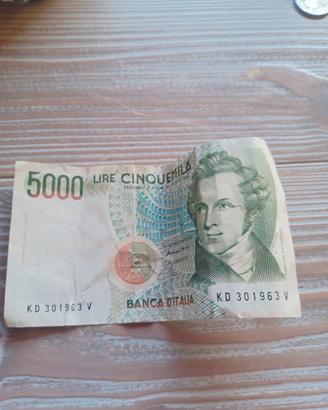 banconota da 5000 lire