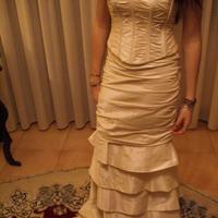 Vestito abito da sposa nuovo taglia 44 seta avorio