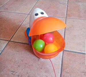 pellicano sparapalline con suoni fisher price