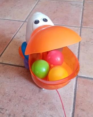 pellicano sparapalline con suoni fisher price