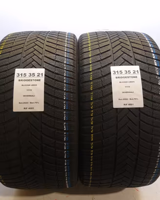 2 GOMME 315 35 21 BRIDGESTONE INV RIF4001