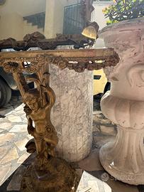 Specchiera in legno lavorato a mano